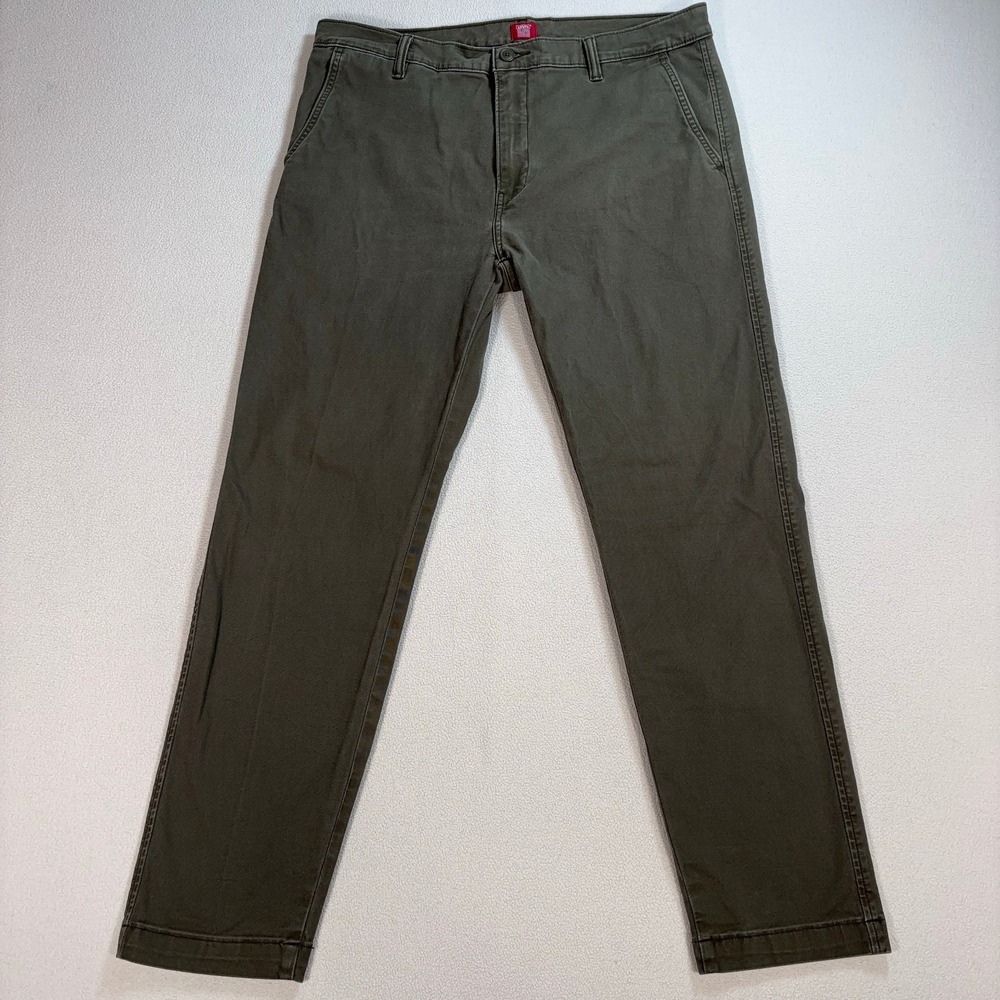 Levi's XX Chino Pants Men's 36 (fits‎ 37x30) Green Standard Tapered Stretch